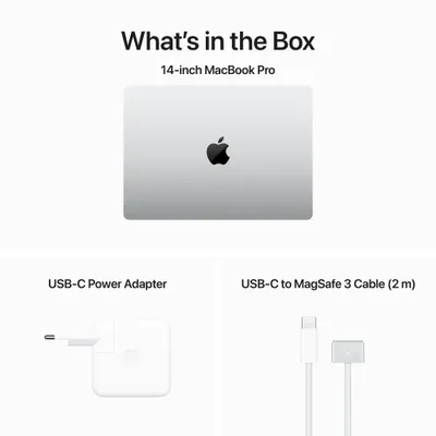 Apple MacBook Pro 14", M3 8-Core, 8GB, 1TB, 10-Core GPU, Silver - 10