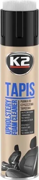 Shkumë pastrimi tapicerie K2 Tapis, 600ml, me furçë, bezhë