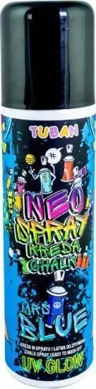 Sprej shkumësi TUBAN Chalk Spray, 150ml, ngjyrë neon blu