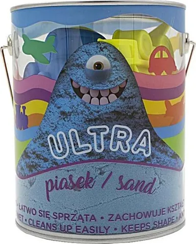 Set rërë kinetike Epee Ultra Sand Can, 900g, me 4 forma dhe 2 vegla, blu - 1