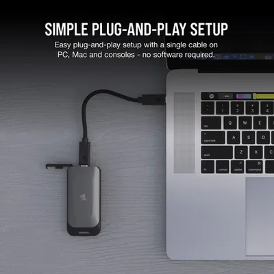 Disk i jashtëm SSD CORSAIR EX100U, 1TB, USB C, gunmetal - 11