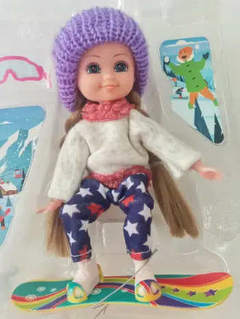 Kukull Creative 15 cm, me aksesorë MIX, shumëngjyrëshe