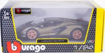 Maket metalik Bburago 1:24 Lamborghini Sián FKP 37, model koleksionues, i gjelbër