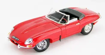 Model makine Jaguar E Cabriolet 1:18, metal diecast, ngjyrë ari