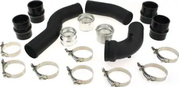 Tub ngarkese TurboWorks D Charge Pipe për BMW F20 F22 F32 N20, diametër 70mm, alumin, i zi