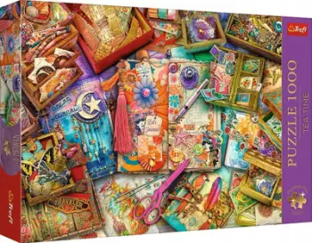 Puzzle TREFL Tea Time, 1000 pjesë, Premium Plus, shumëngjyrësh