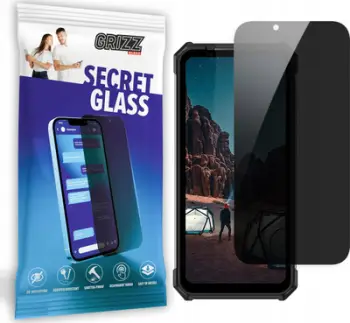 Mbrojtës ekrani Grizz SecretGlass për Ulefone Armor 24, xham hibrid, privatësi, transparent