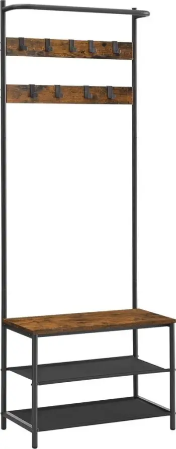 Rrafte rrobash Songmics HSR411B01, metalik, i zi