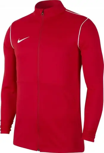 Xhaket sportive fëmijësh Nike Park 20 Track Jr FJ3026-657, Dri-FIT, me zinxhir, e kuqe