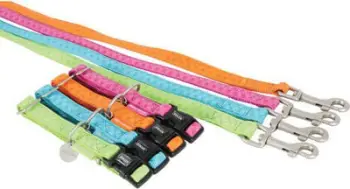 Set qafore dhe zinxhir për qen Ferplast Club MC, tekstil, 1.2 m, shumëngjyrësh