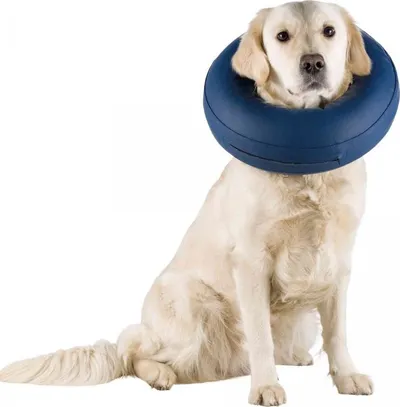 Jakore mbrojtëse e fryrë për qen Trixie M, 40-45 cm, e kaltër - 2