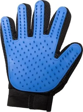 Dorezë furçë Petcare Grooming Glove, për mace dhe qen, univerzale, blu