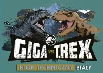 Bllok vizatimi Jurassic Park, A4, 10 fletë, i bardhë