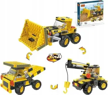 Lodër konstruktori Construction Machine Blocks, 166 elemente, shumëngjyrëshe