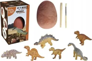 Lodër dinozaur për gërmim nga veza MIX, figurë e madhe