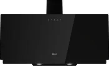 Kapak aspirimi dekorativ Teka DVN 97050 TTC BK, 90cm, xham, i zi
