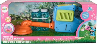 Makineri flluskash sapuni LEAN Toys Lawn Mower Trimmer 18458, lodër për fëmijë, blu - 3