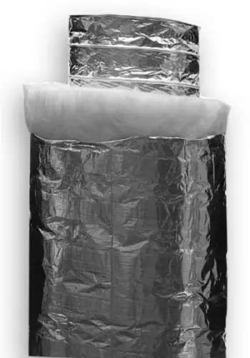 Tub fleksibil i izoluar Spiroflex REI160 AL, DN 160, alumini