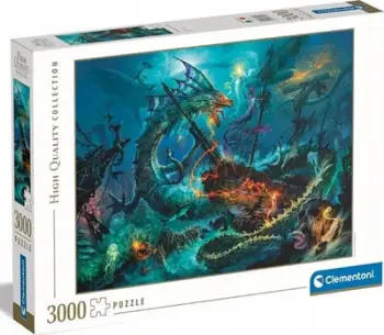 Puzzle Clementoni The Underwater Battle, 3000 pjesë, për të rritur