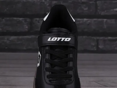 Atlete fëmijësh Lotto Vintal K Jr 2600250K-1110, me rrip ngjitës, me lidhëse elastike, të zeza - 5