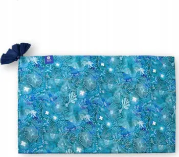 Pareo dhe mbështjellës për fëmijë Casual Bamboo Save the Ocean GAT1, 150x100cm, me thekë, blu