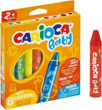 Set bojëra dylli Faber Castell Soft Crayons 42892, 8 copë, shumëngjyrëshe