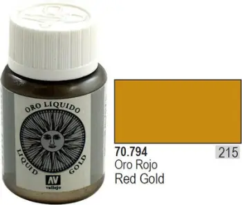 Bojë akrilike metalike Vallejo Model Color Red Gold, 35ml, e artë e kuqe