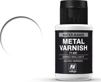 Llak akrilik Gloss Acrylicos Vallejo, për metal, 32ml, transparent