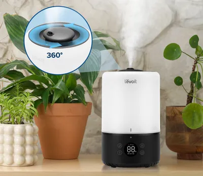Lagështues ajri Levoit Dual200S Pro Smart, 3L, ekran LED, bardhë e zezë - 5