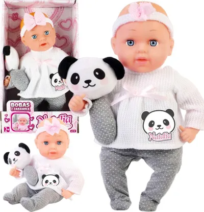Kukull bebe Natalia Artyk, 33 cm, me lodër shoqëruese, shumëngjyrëshe - 2