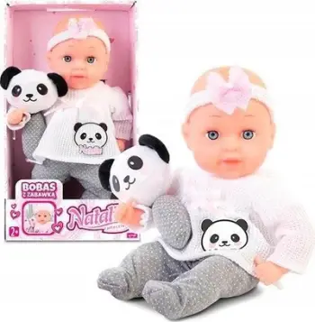 Kukull bebe Natalia Artyk, 33 cm, me lodër shoqëruese, shumëngjyrëshe
