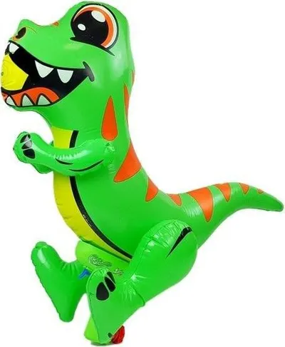 Lodër uji Lean Sport Dinosaur, pistoletë me balonë të fryrë, madhësi e madhe, jeshile portokalli - 2