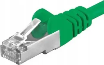Kabllo rrjeti PremiumCord CAT6a S FTP, 0.25m, 10Gbps, e gjelbër