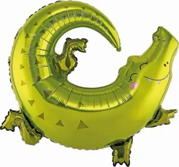 Balonë foli Godan Crocodile, 80x71cm, jeshile