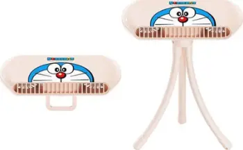 Ventilator portativ Remax Doraemon Boqin, 4 shpejtësi, me bateri rikarikueshme, rozë