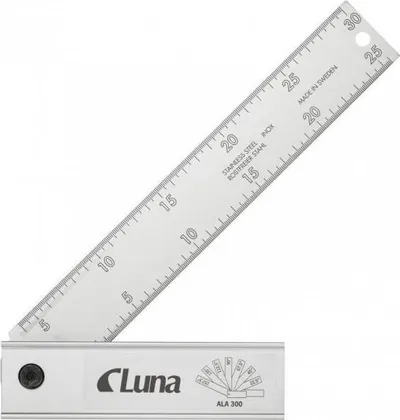 Këndmatës i rregullueshëm Luna 281080101, alumin, 250mm, gri - 1