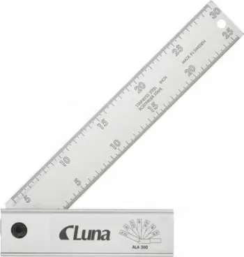 Këndmatës i rregullueshëm Luna 281080101, alumin, 250mm, gri