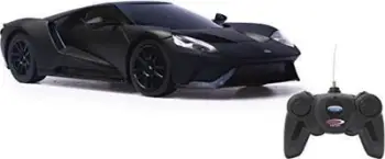 Makinë me telekomandë Jamara Ford GT, shkalla 1:24, 7 km/h, e zezë mat