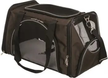 Çantë transportuese për kafshë Trixie Joe, 28 x 28 x 47 cm, poliestër, kafe