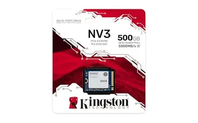 SSD Kingston NV3 M.2 2230, 500GB, NVMe PCIe 4.0 - 6