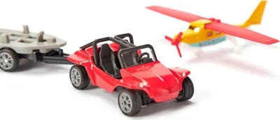 Set lodrash SIKU 1696 Buggy me aeroplan sportiv, metal, multingjyrësh - 4