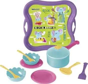 Set loje darke Wader Dinner Set, servis plastik, shumëngjyrësh