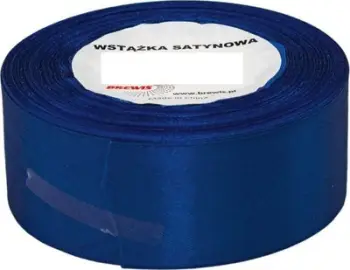 Shirit dekorativ sateni Pa brand 50mm x 32m, blu