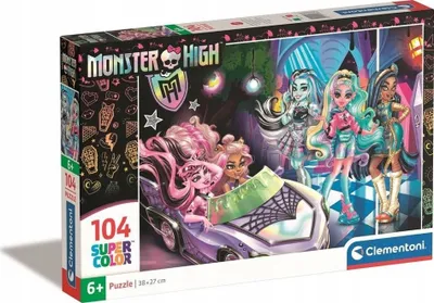 Puzzle Clementoni Monster High, 104 pjesë, shumëngjyrësh - 1