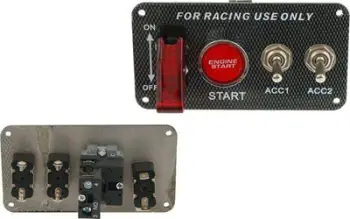 Modul nisës motori MTuning_F Engine Starter Type 3, me buton starti, çelës aircraft, për makina garash