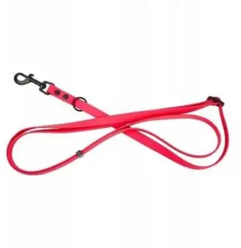 Lesë për qen Barry King Dog Leash 3in1, gjerësi 16mm, gjatësi 1.0-1.8m, e kuqe