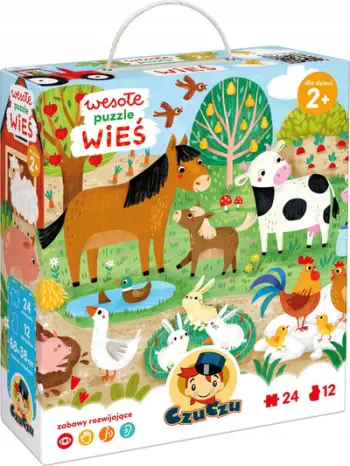 Puzzle CzuCzu Happy Puzzle Countryside, 24 pjesë, për fëmijë