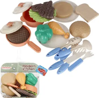 Set lodrash kuzhine MEGA CREATIVE 511418, 21 pjesë, shumëngjyrësh