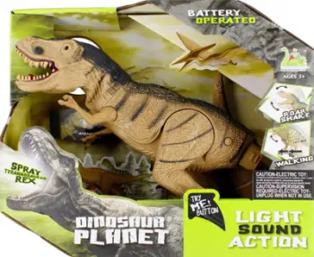 Lodër dinosaur funksional MEGA CREATIVE 502343, dritë dhe zë, me avull, shumëngjyrëshe