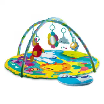 Dyshek loje për foshnja Kids Hits Zoo Friends Activity Gym, me harkë dhe lodra interaktive, shumëngjyrësh